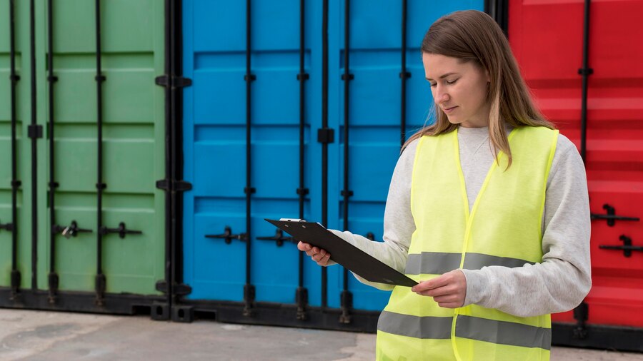 mujer-tiro-medio-centro-logistico