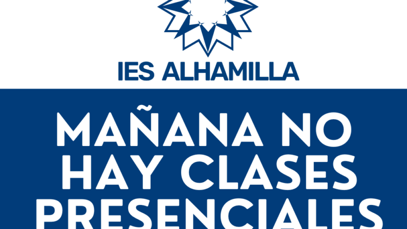 Anuncio para salón de clases de mañana no hay clases (1)