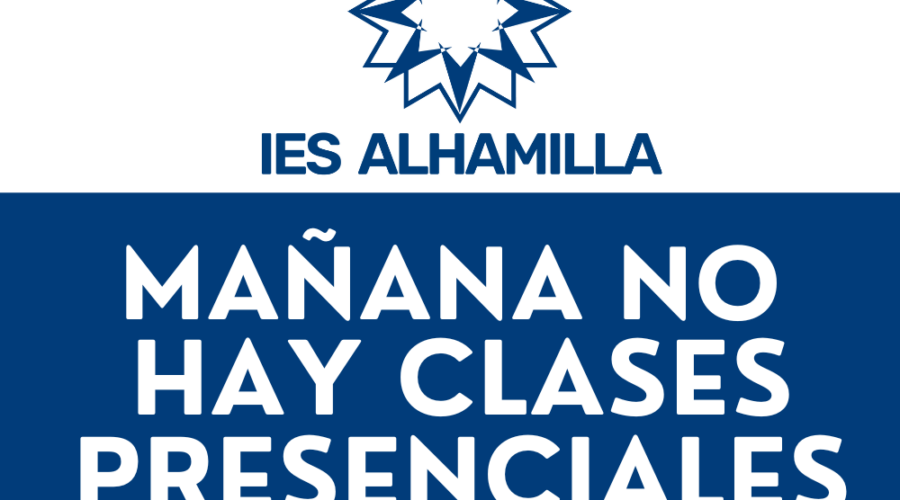 Anuncio para salón de clases de mañana no hay clases (1)